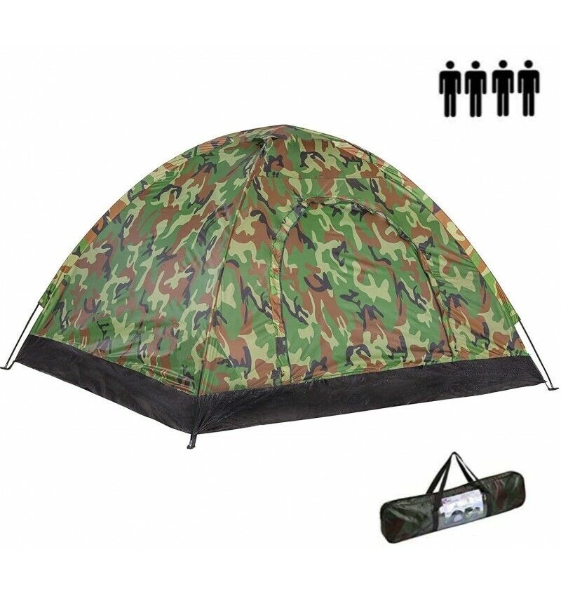 Tienda de campaña camuflaje -4 personas