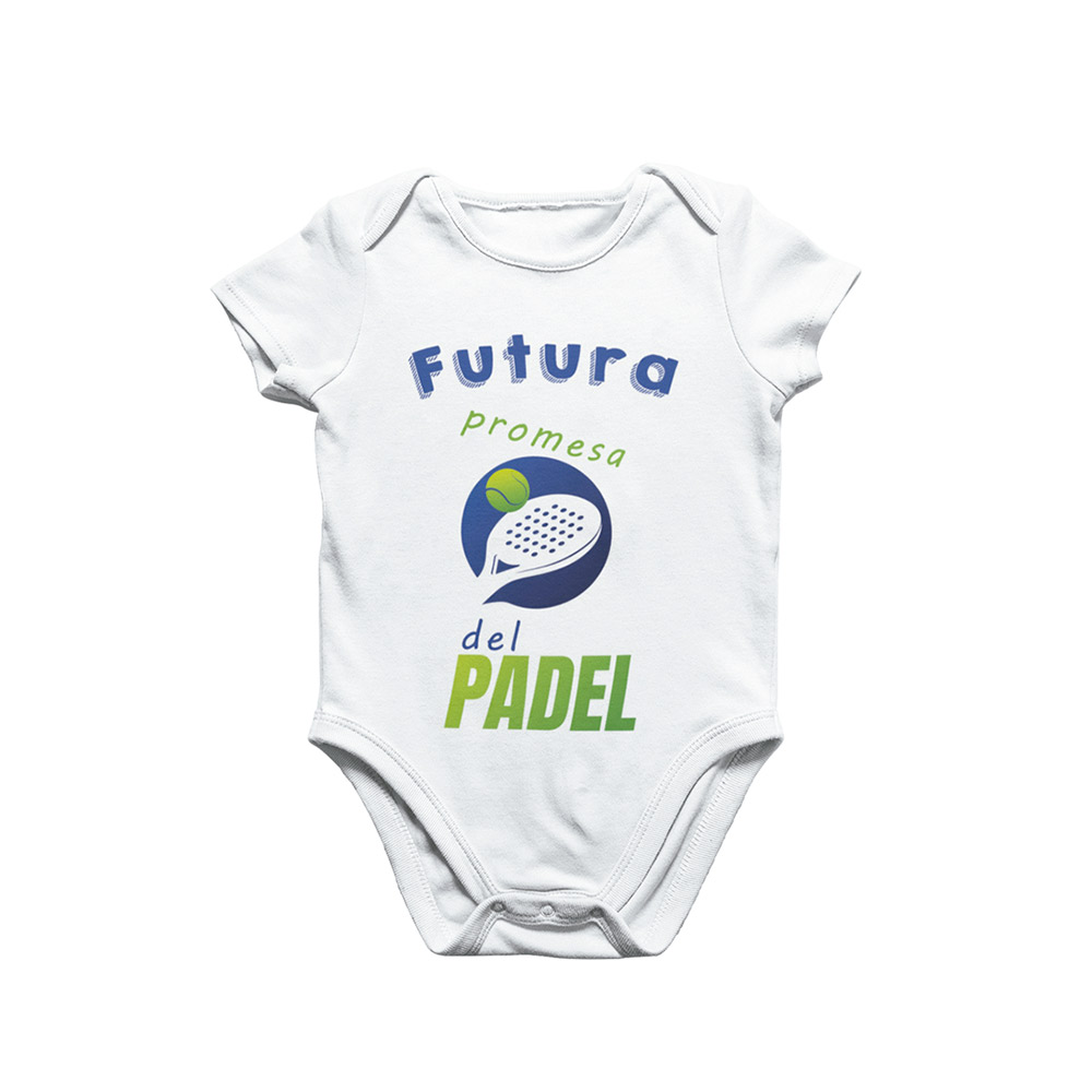 Redol Wear Body para bebé Futura promesa del Pádel. 100% Algodón