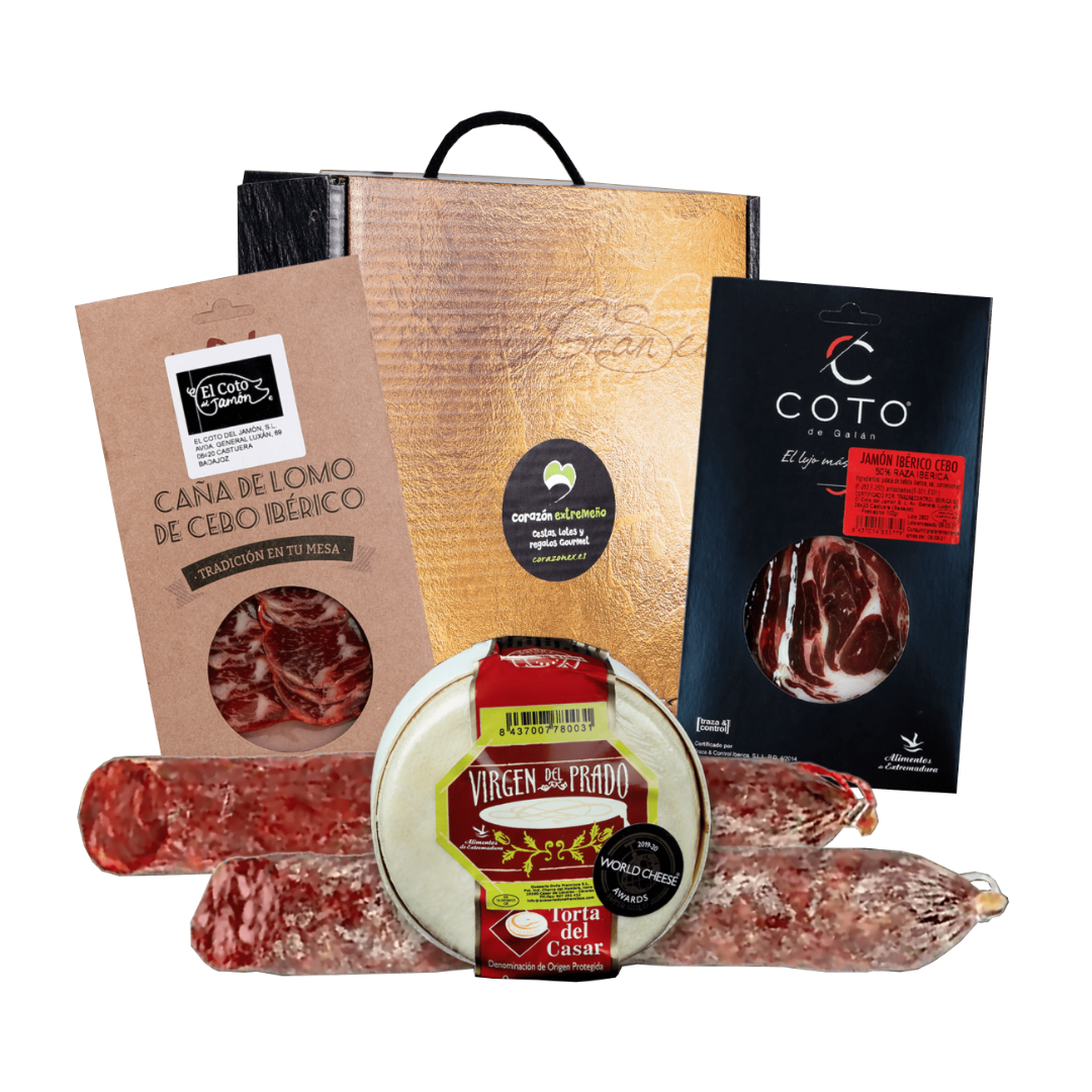 Corazón Extremeño Cesta Regalo Navidad Lote Gourmet Navalmoral de la Mata