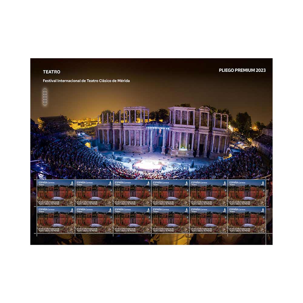 Pliego premium Teatro. Festival Internacional de teatro clásico de Mérida Correos