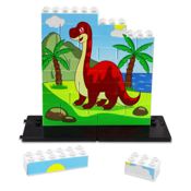 miniatura Puzzle vertical Diplodocus - caja de 32 piezas