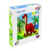 miniatura Puzzle vertical Diplodocus - caja de 32 piezas