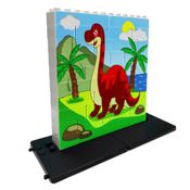 miniatura Puzzle vertical Diplodocus - caja de 32 piezas