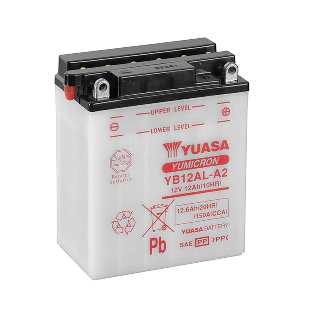 Batería de Moto YUASA YB12AL-A2 12Ah 12V