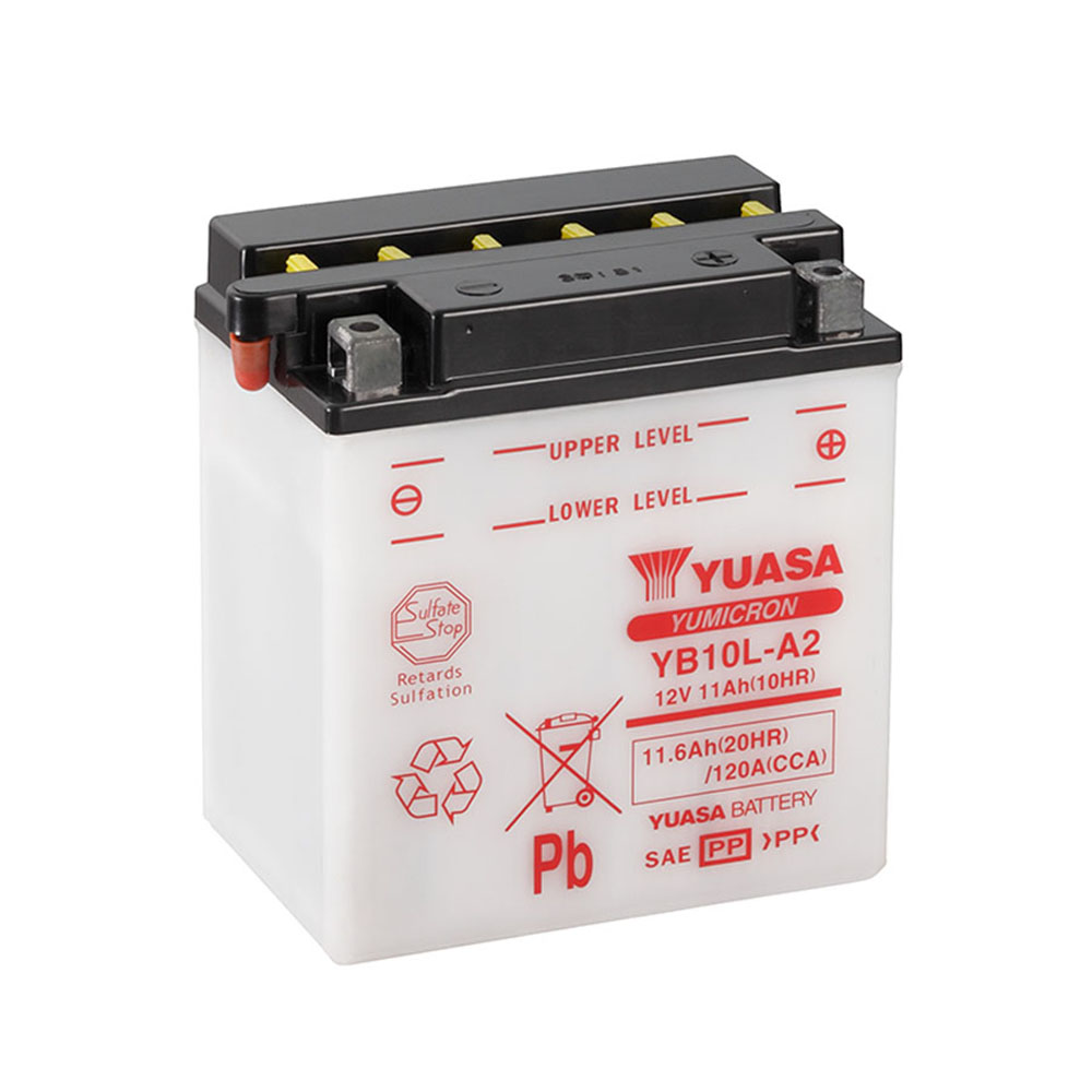  YUASA YB10L-A2 11Ah 12V Motorcycle Battery
