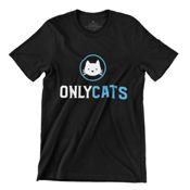 miniatura camiseta-only-cats-divertida