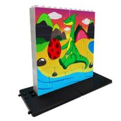 miniatura Puzle vertical Dragón verde - caja de 32 piezas
