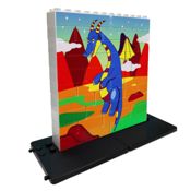miniatura Puzle vertical Dragón azul - caja de 32 piezas