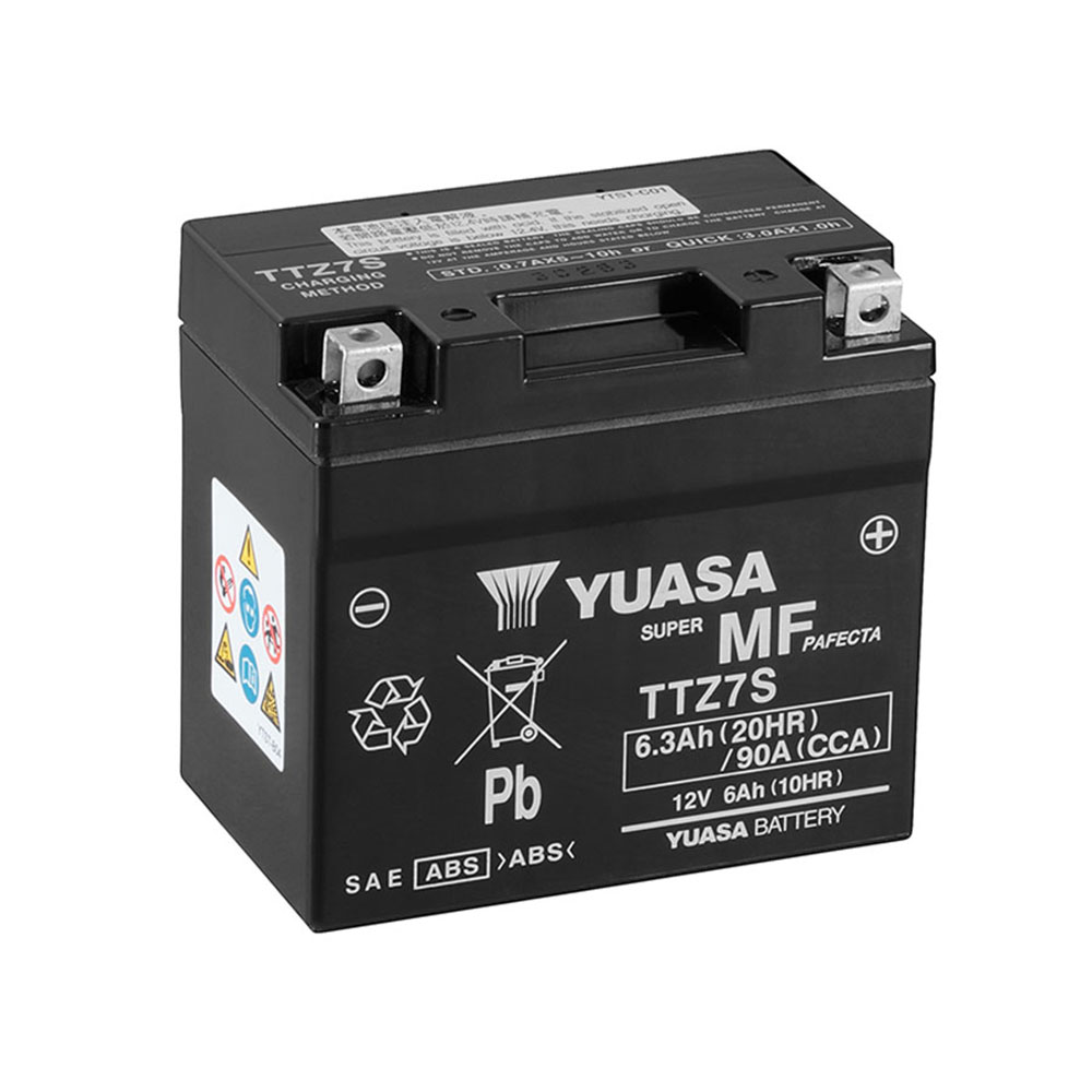 Batería de Moto YUASA TTZ7S-BS 6Ah 12V