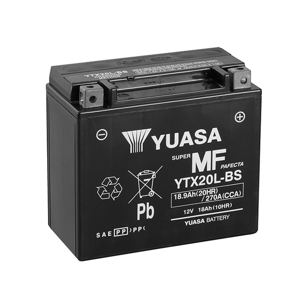 Batería de Moto YUASA YTX20L-BS 18Ah 12V