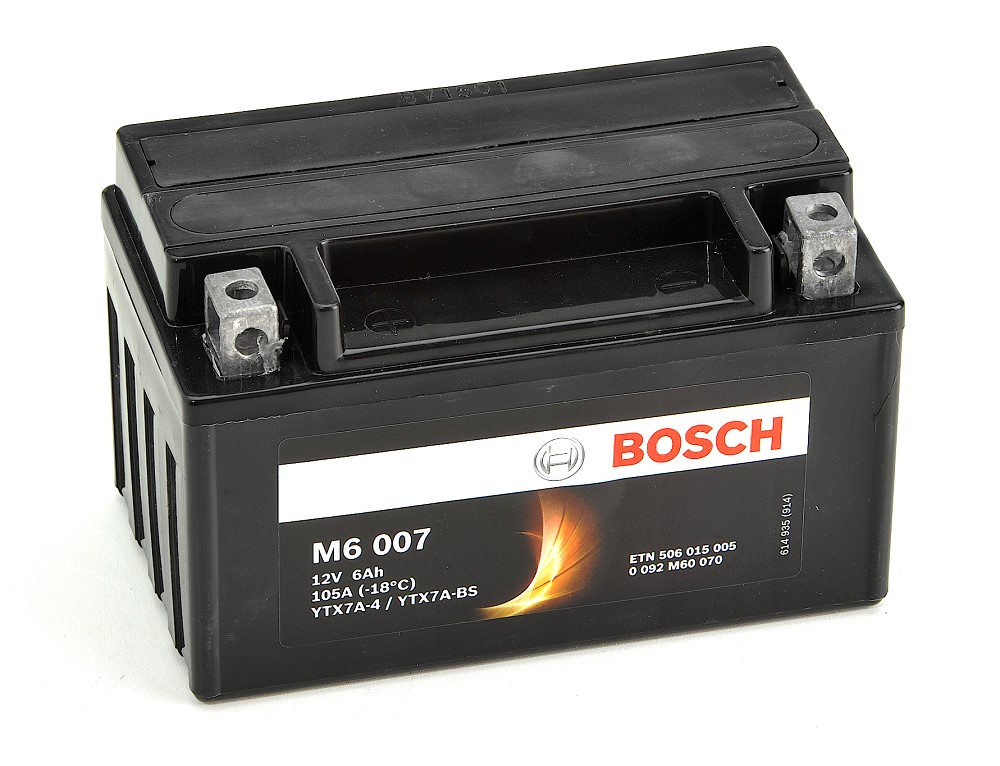 Batería de Moto 6Ah Bosch M6007 AGM