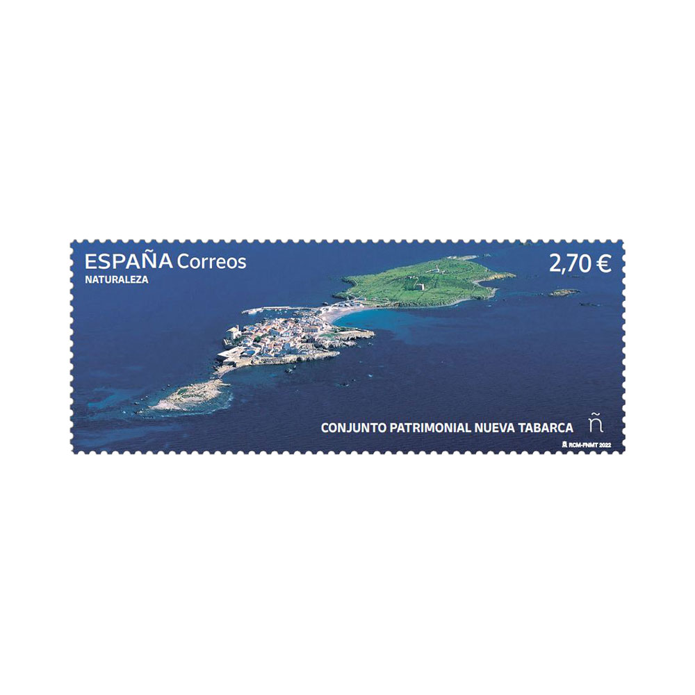 Sello naturaleza. Conjunto patrimonial Nueva Tabarca Correos