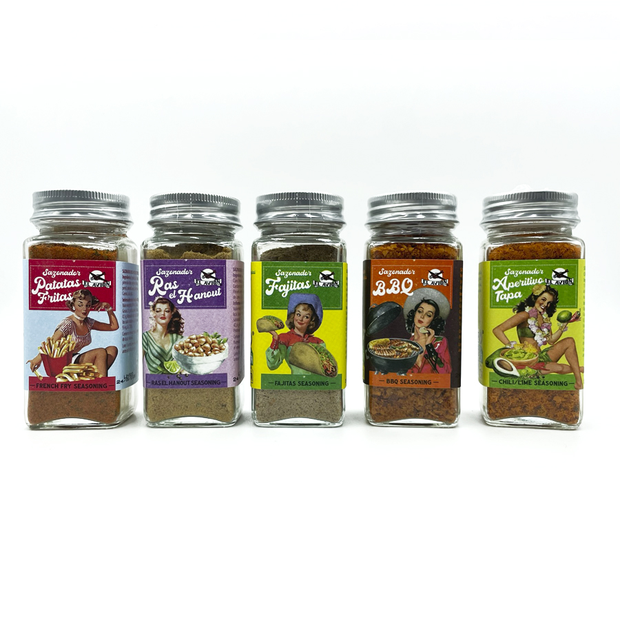 El avión Lote 5 sazonadores variados vips