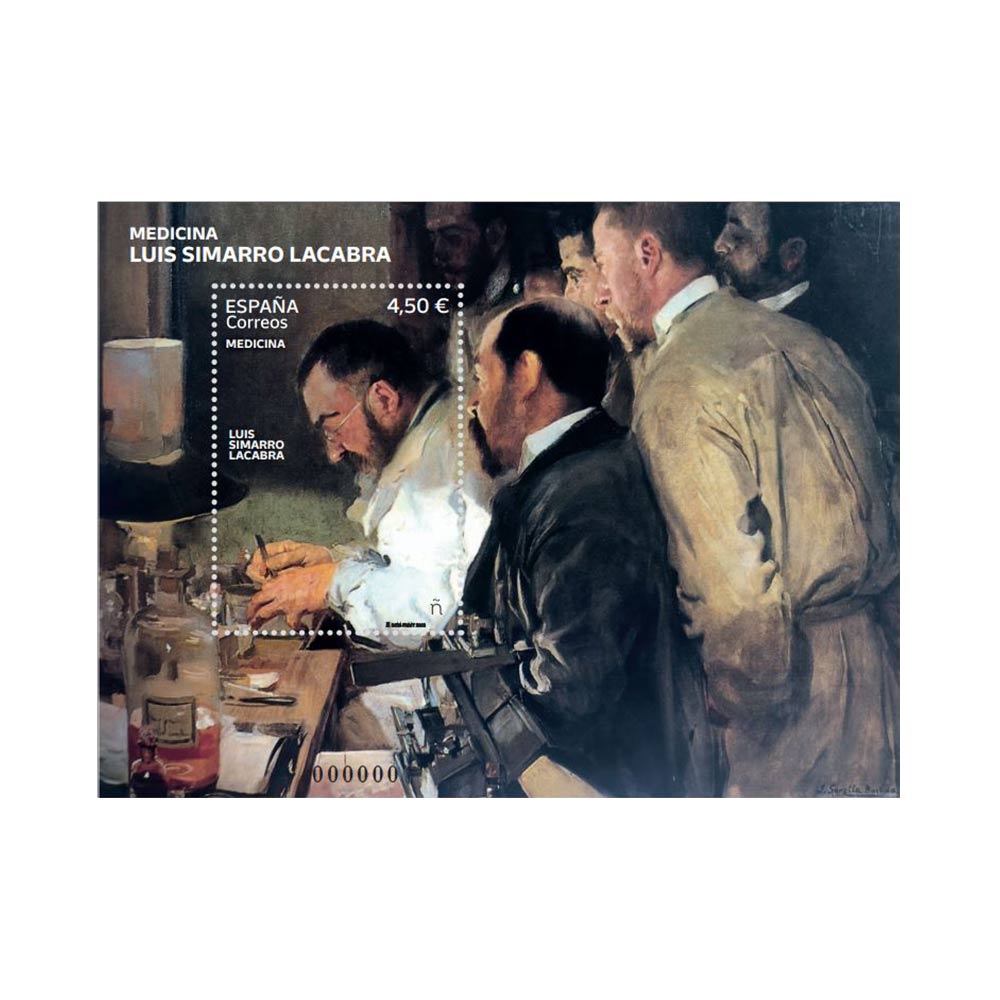 Sello Medicina. Luis Simarro Lacabra Correos