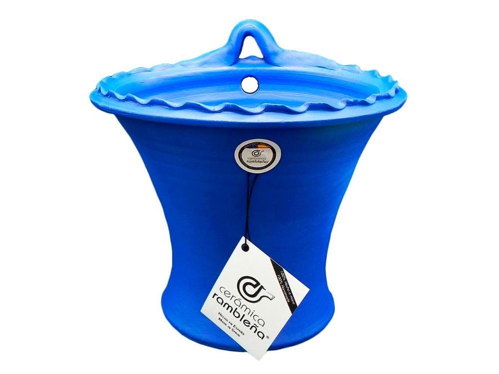 Maceta pared - 25x22x23 cm - Patios de Córdoba Azul