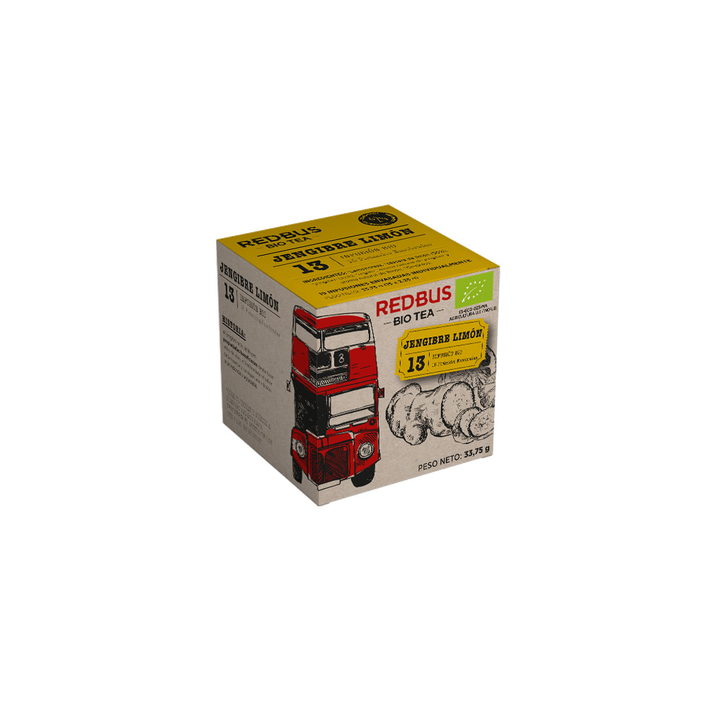 Redbus Infusión Jengibre Limón Bio