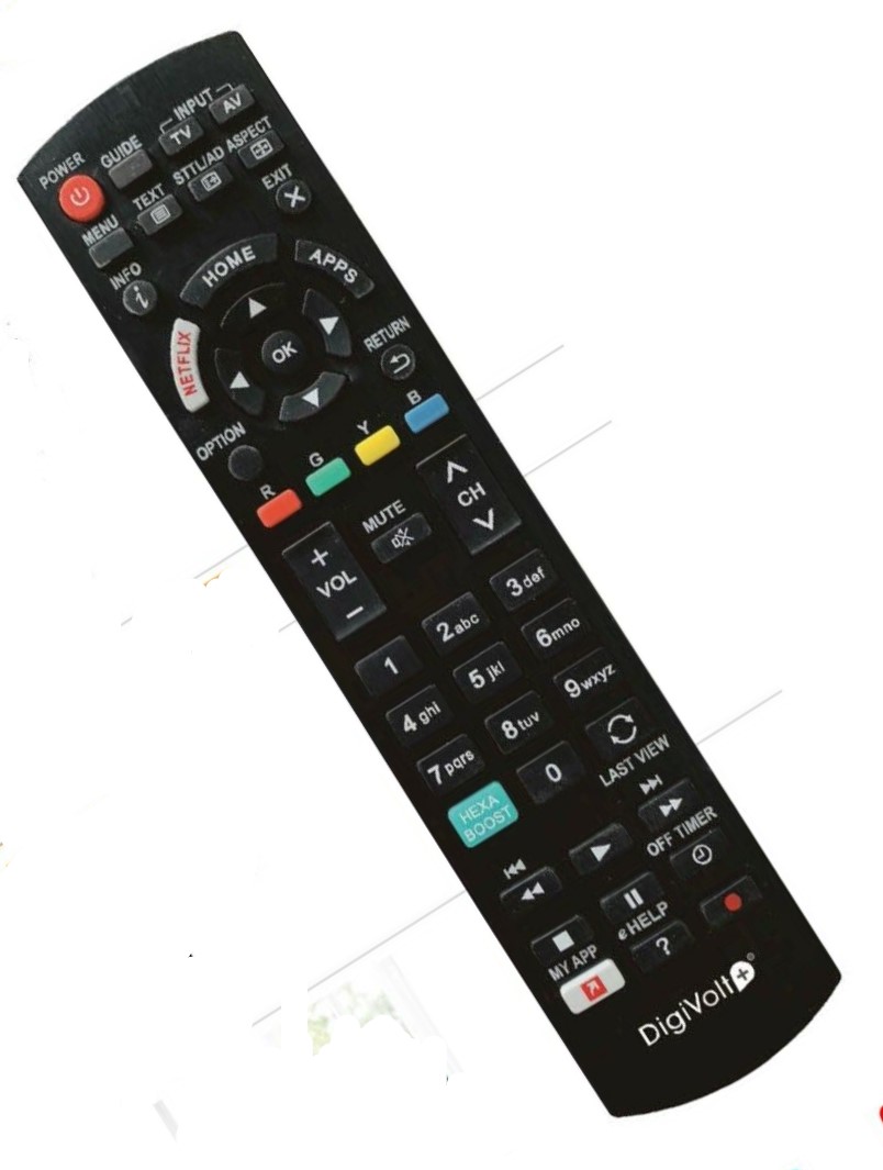 DigiVolt Mando TV, Panasonic, compatible, reemplazo