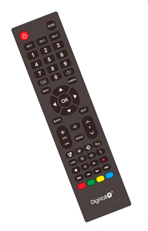 DigiVolt Mando TV OKI, compatible, reemplazo