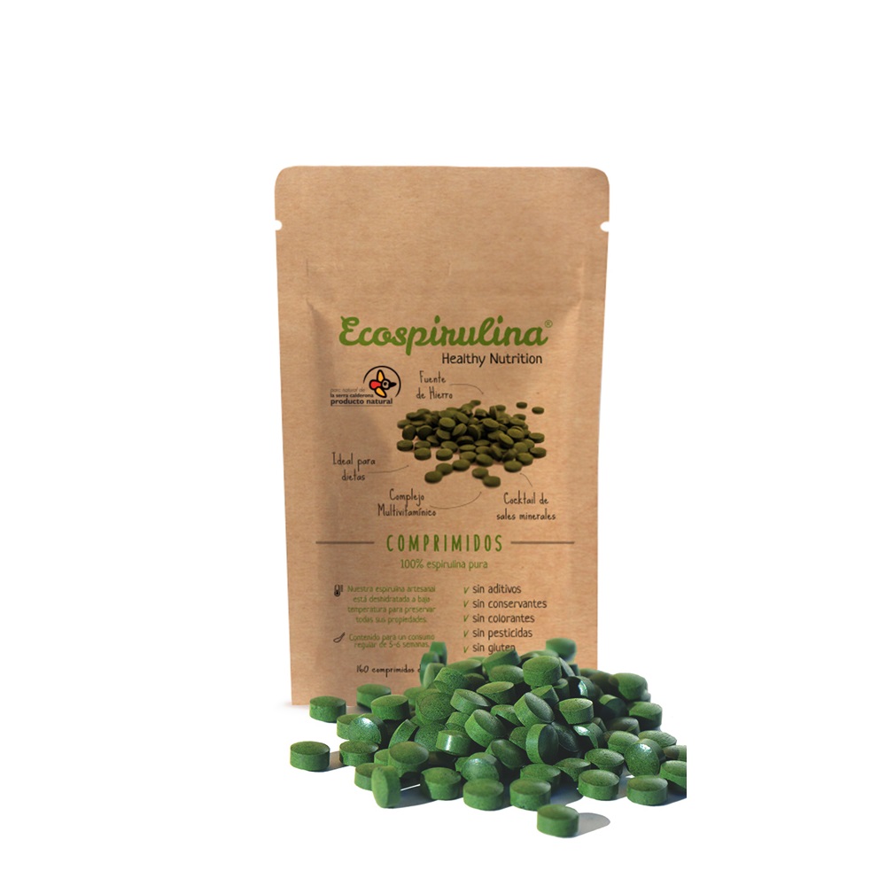 Espirulina Pura en Comprimidos de Alta Calidad - Peso neto 80 g