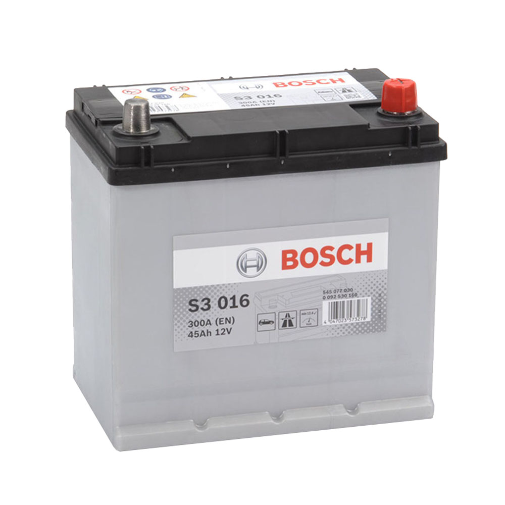 Bosch S3016 Batería de Coche 45Ah 400A