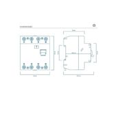 miniatura nterruptor Diferencial 4P 40A 300MA