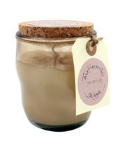 miniatura Vela aroma BEIGE/TEKA. Cera Vegetal. Vídrio reciclado.
