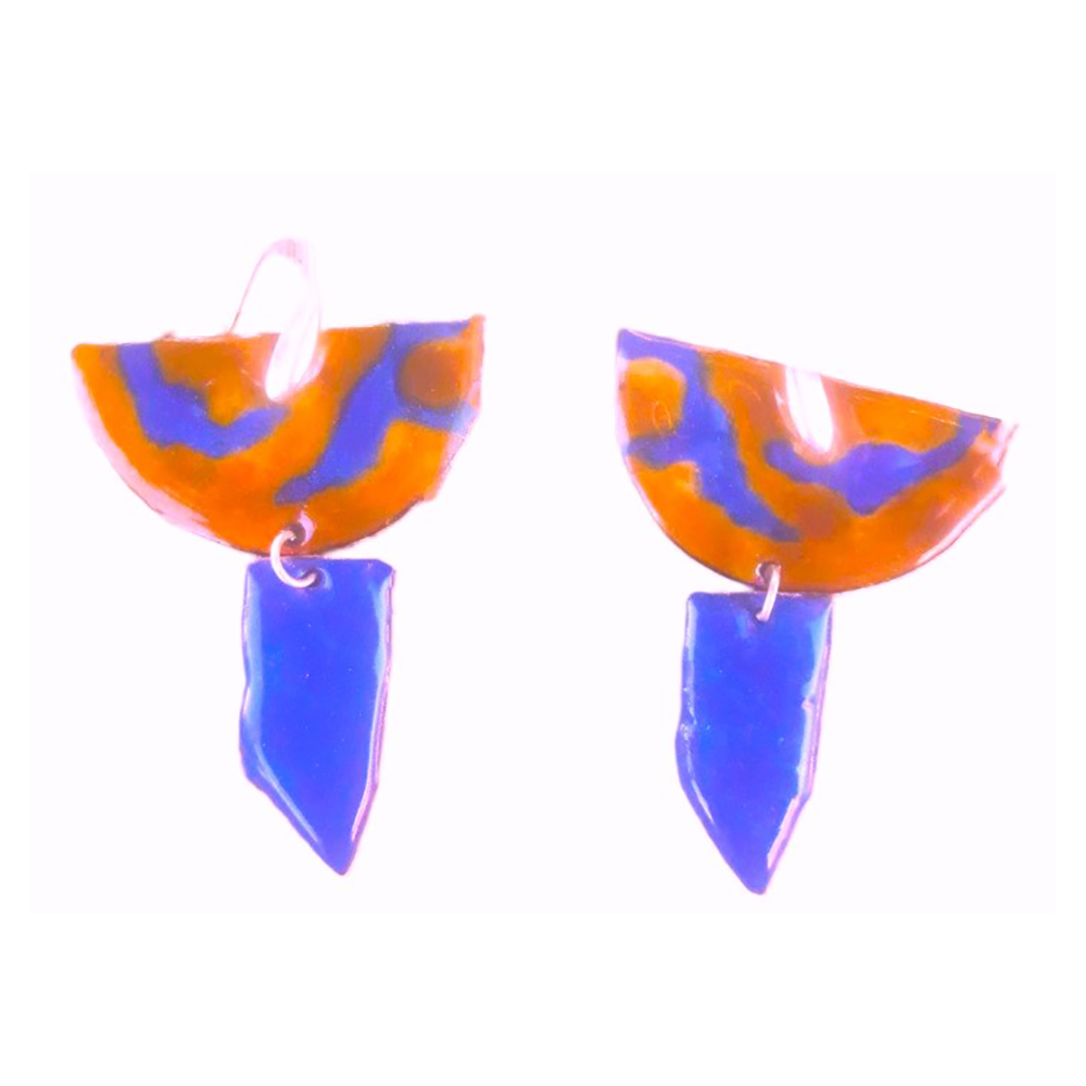 Pendientes esmaltados al Fuego