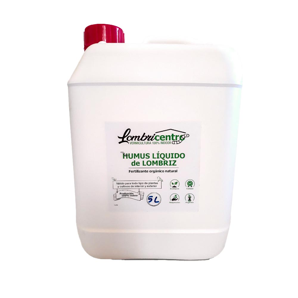 Garrafa 5 litros humus de lombriz líquido abono