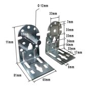 miniatura Juego Soportes para toldos de Chapa