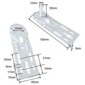 miniatura Juego de soportes para toldos entre paredes