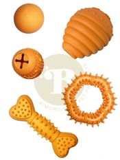 miniatura Mystery Egg Juguete Portagolosinas de Goma Natural para Perros