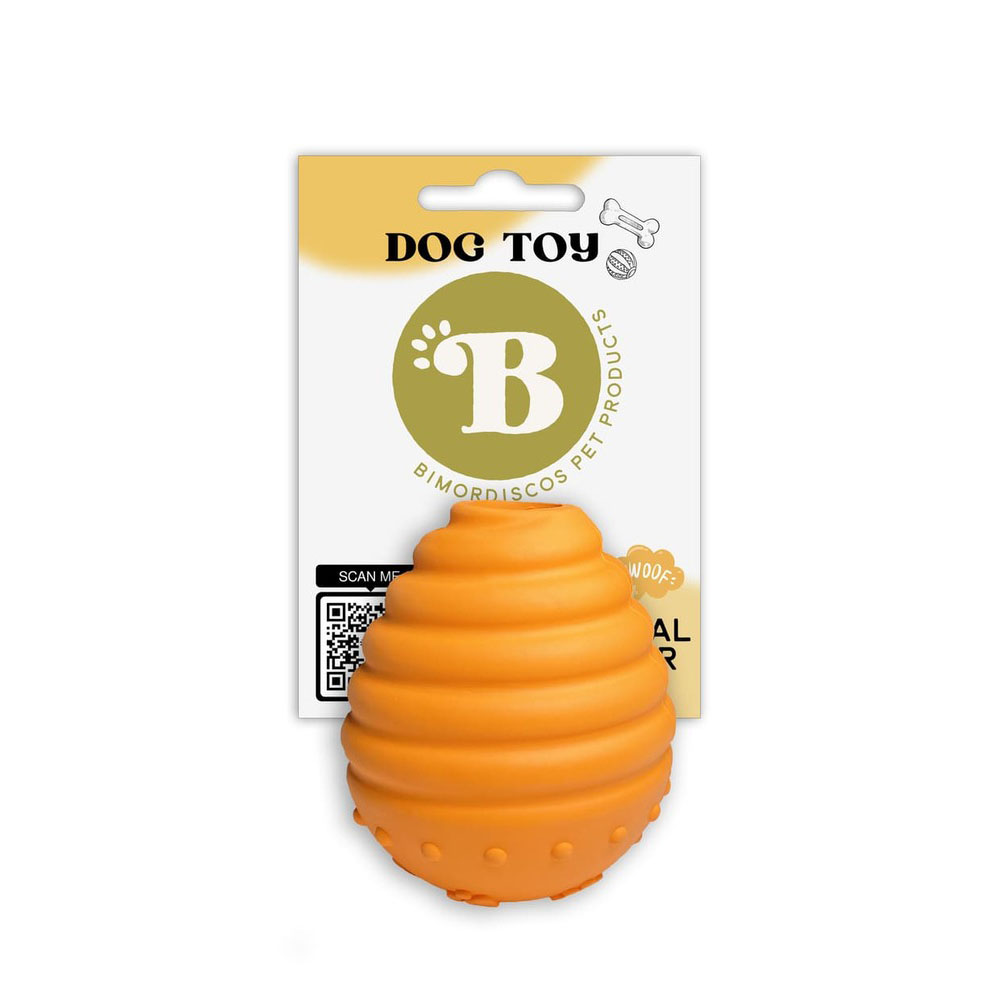 Mystery Egg Juguete Portagolosinas de Goma Natural para Perros