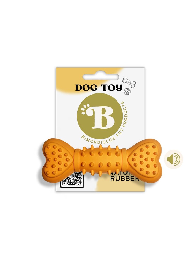 Beep Bone Hueso con Sonido de Goma Natural para Perros