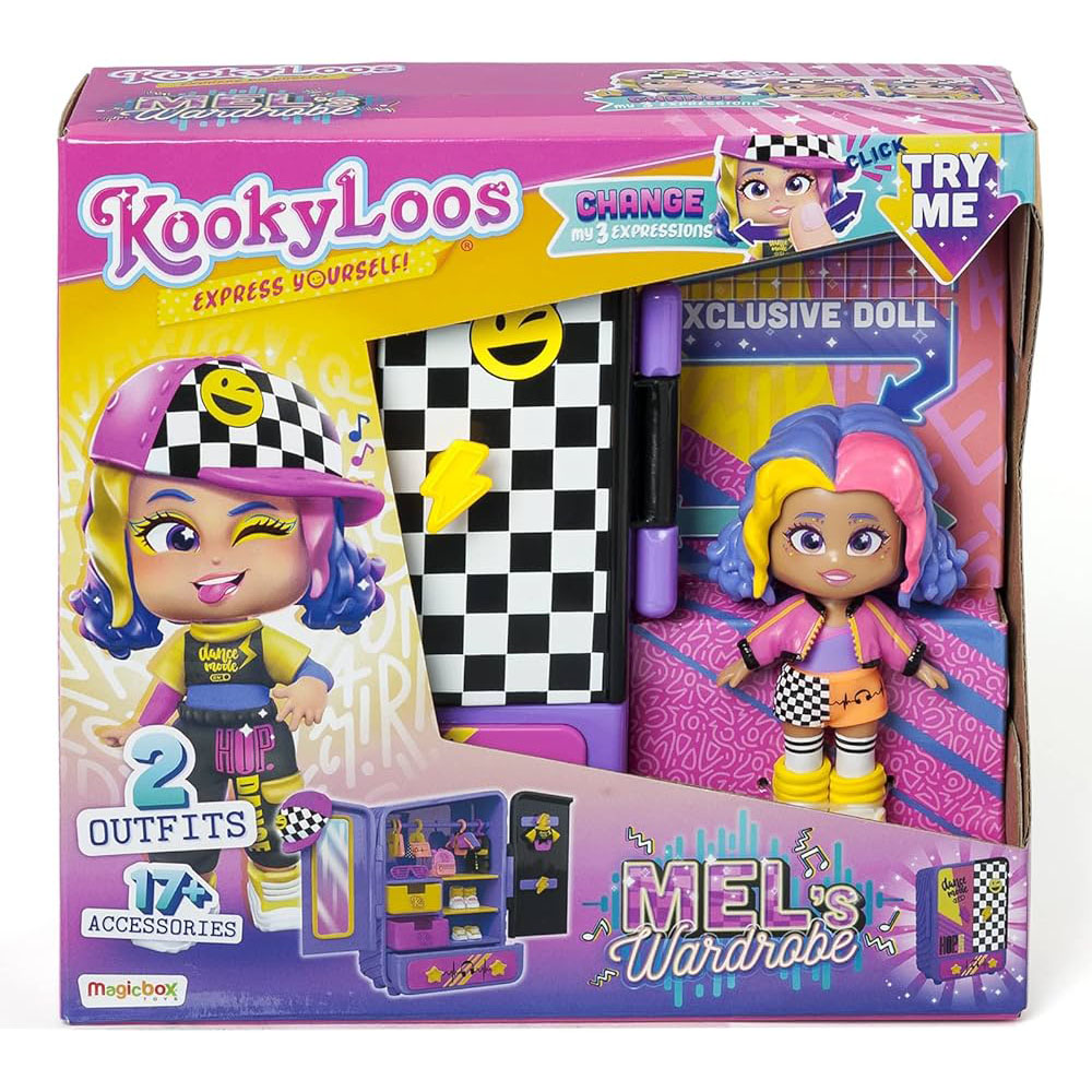 KOOKYLOOS - MEL´´`` WARDROBE - Armario con muñeca de Magicbox