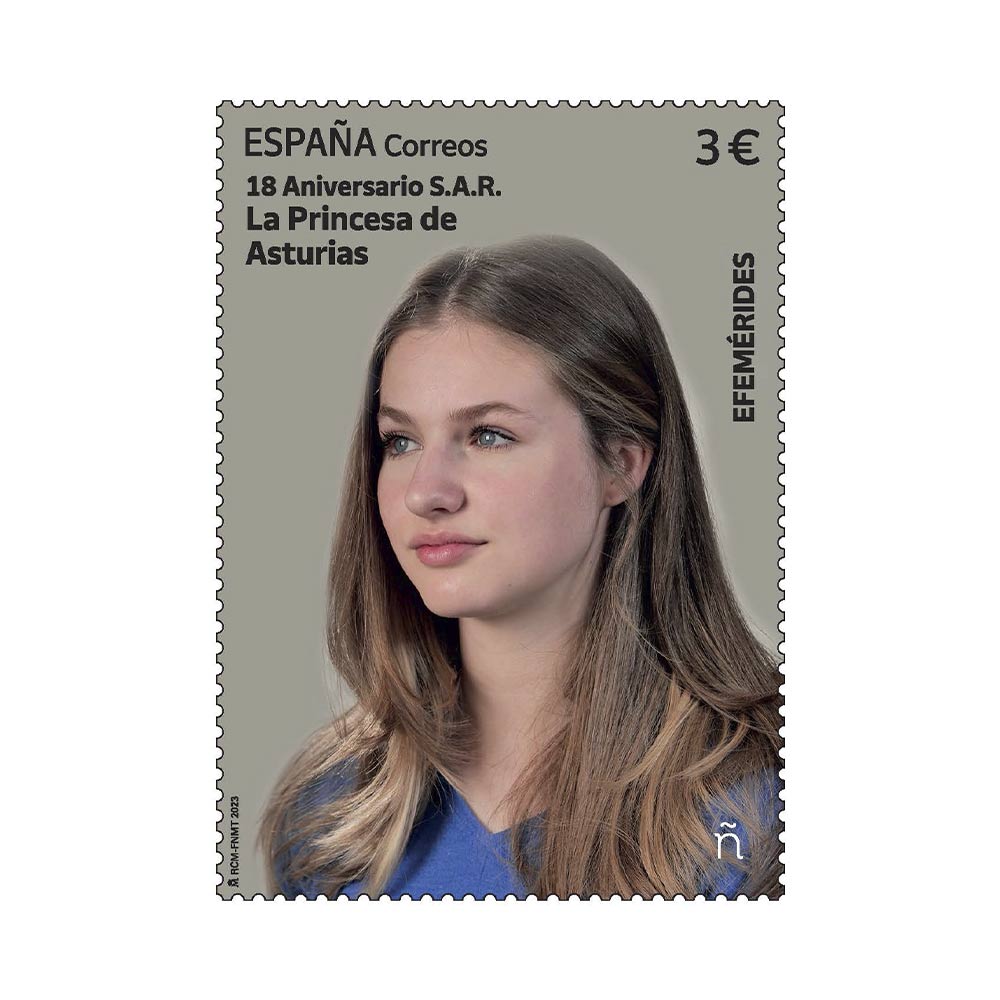 sello Princesa Leonor, sello Princesa de Asturias, Su Alteza Real la Princesa de Asturias