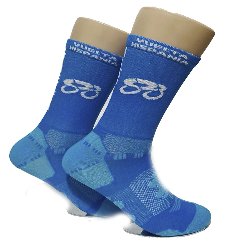 Calcetín azul Vuelta Hispania