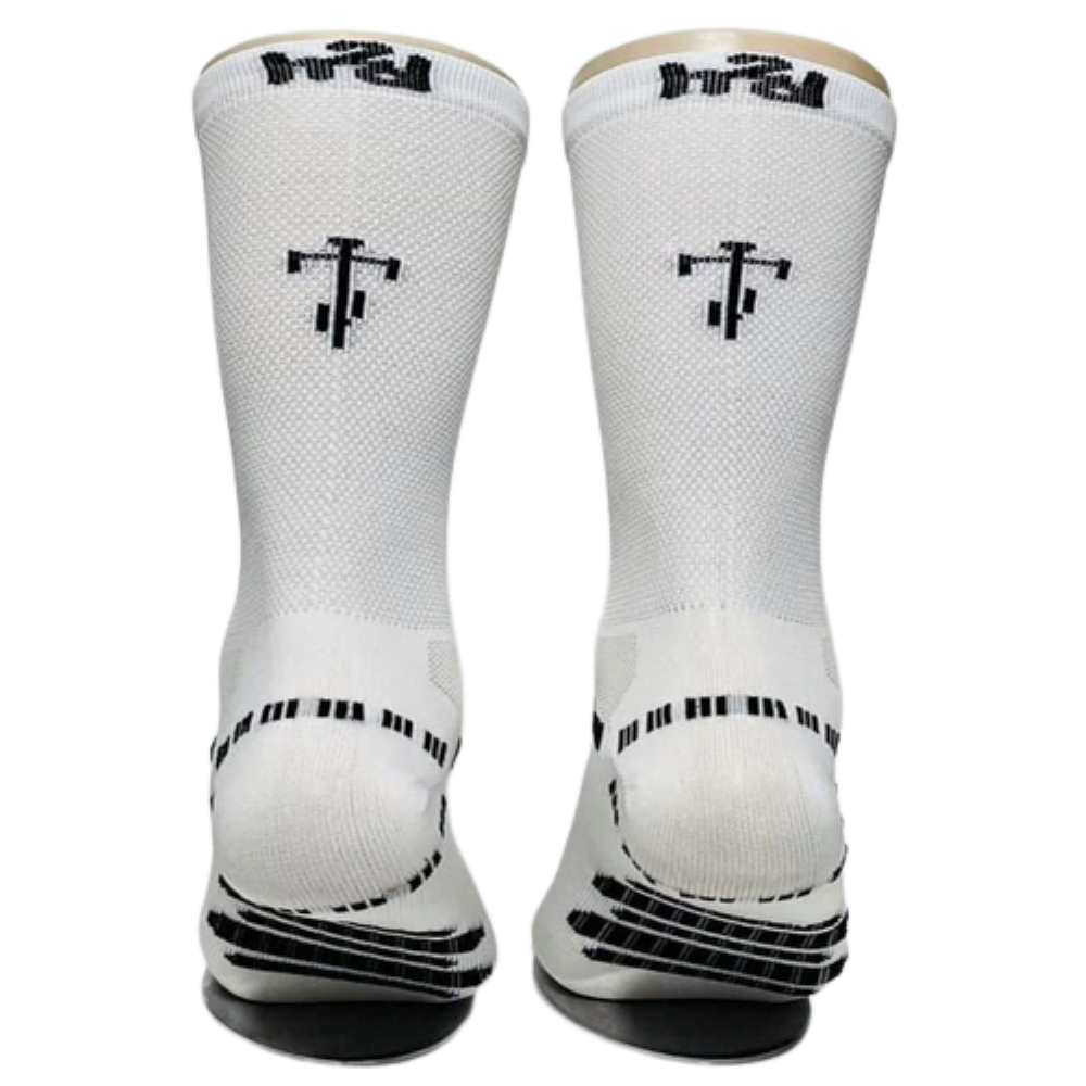 Calcetín bicicleta blanco