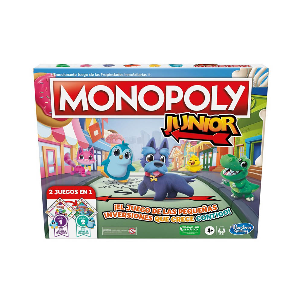 MONOPOLY JUNIOR 2 Juegos en 1