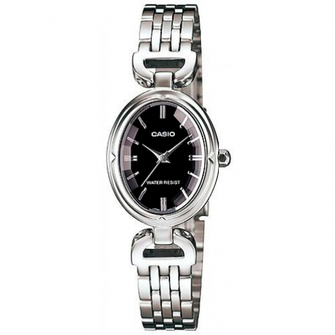 Casio  Ltp-1374d-1adf Reloj De Pulsera Analógico Para Mujer Plateado
