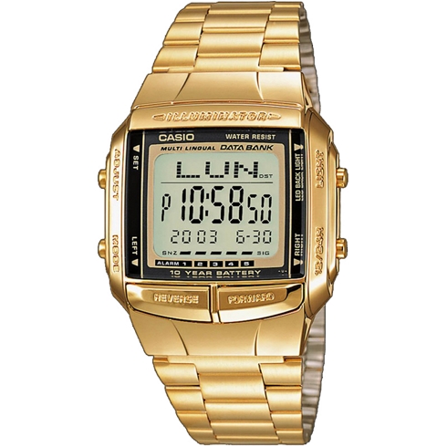 Casio Data Bank Db-360g-9aef Reloj De Pulsera Digital para Unisex Dorado
