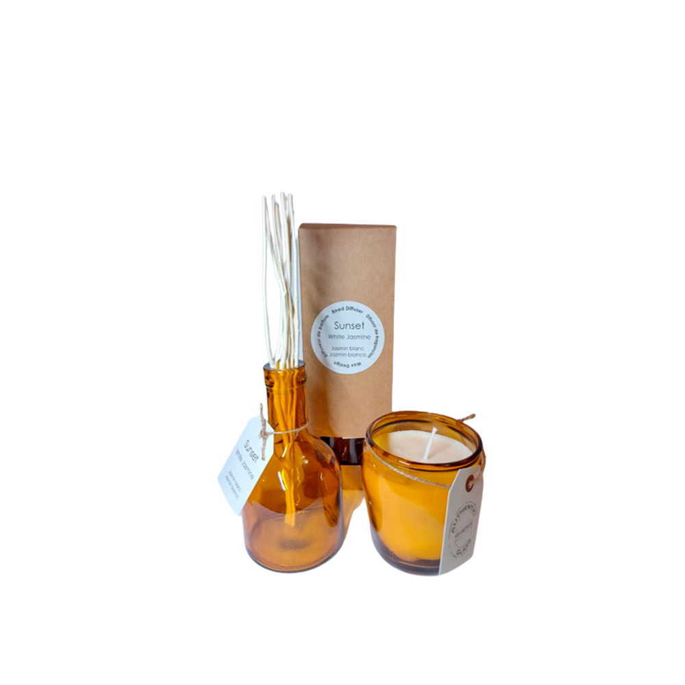 Velaverum Deco Pack Vela + Mikado Aroma Jazmín