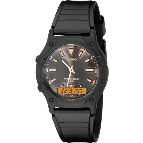 CASIO Casio  Aw-49he-1a Reloj De Pulsera Analógico / Digital Para Hombre Color Negro