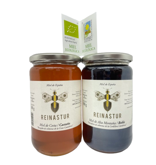 Pack Miel Castaño 500 g + Miel Roble 500 g
