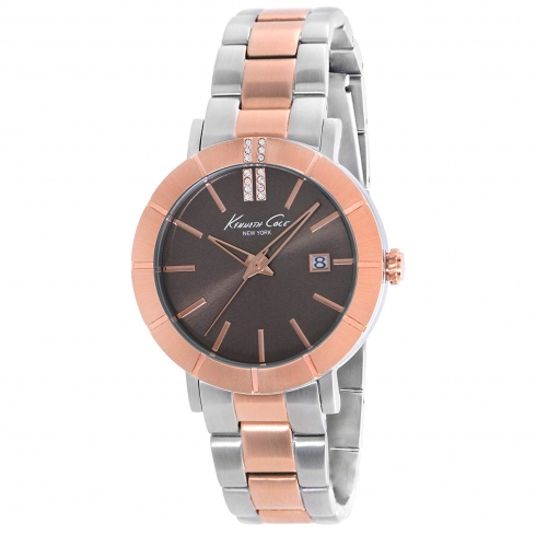 Kenneth Cole Kenneth Cole Classic Ikc4866 Reloj De Pulsera Analógico Para Mujer Color Bronze