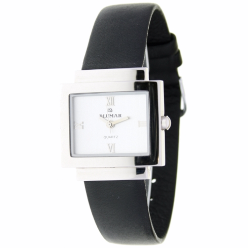 Blumar Reloj Analógico  De Mujer - Caja Plana - Esfera Gris