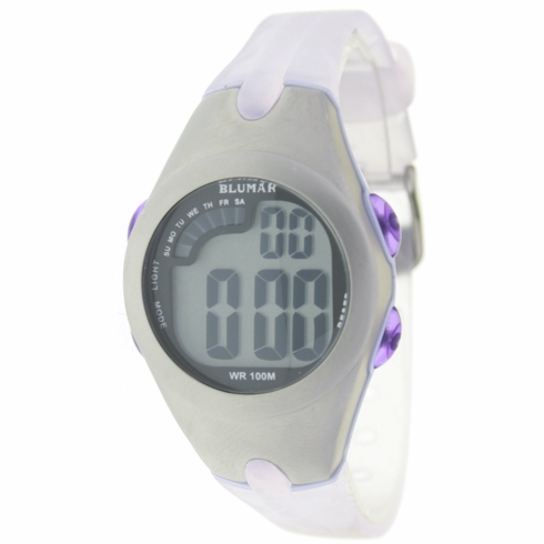 Blumar Reloj Blumar Para Mujer Resina Goma 100m Crono Alarma