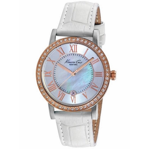 Kenneth Cole Kenneth Cole  Ikc2836 Reloj De Pulsera Analógico Para Mujer Color Blanco