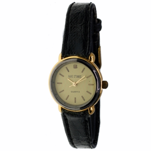 Christian Gar Reloj Para Mujer Star Correa De Piel Esfera Color Beige