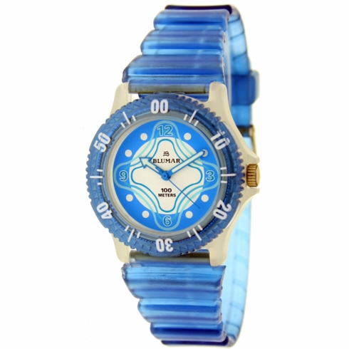 Blumar Reloj Analógico Infantil De Caucho Color Azul