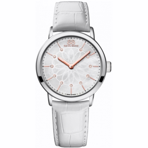 WITHOUT BRAND 88 Rue Du Rhone  87wa140011 Reloj De Pulsera Analógico Para Mujer Color Blanco